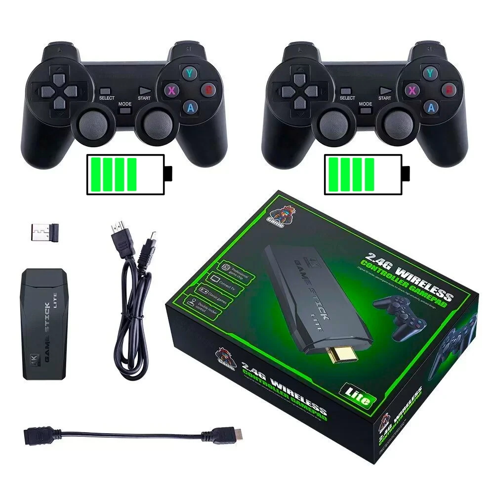 Console Retrô HDMI Portátil com Controle Recarregável!
