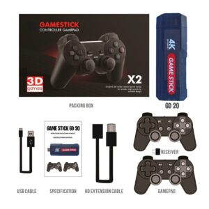 Console Retrô 2.0 HDMI com Controle Sem Fio!
